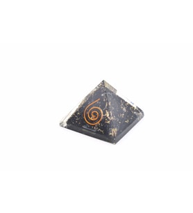 Hakiki Doğal Şungit Taşı Orgonit Piramit 30 Gram