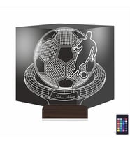 Luvivia Futbol Topu Ronaldo Futbolcu Hediye Kişiye Özel 3D Lamba - Masa Gece Lambası