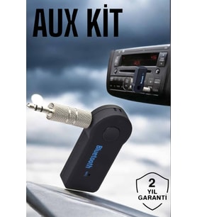 Tüm Araçlara Uyumlu Aux Car Bluetooth Kablosuz Araç Bağlantı Kiti - Lisinya