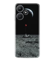 Infınix Hot 30i Kılıf Silikon Desen Özel Seri Astronoot Red Baloon 1608
