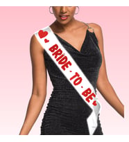 Bride To Be Kuşak, 160 cm x 6 cm - Kırmızı