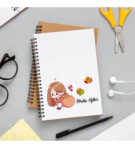 Mutlu Yıllar & Merry Christmas Yılbaşı Tasarımlı Defter
