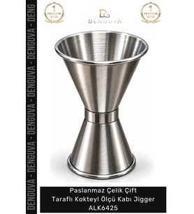 #Jigger Bar Ekipmanı Mixology Paslanmaz Çelik Çift Taraflı Kokteyl Ölçü Kabı Jigger Alk6425