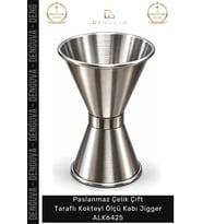 #Jigger Bar Ekipmanı Mixology Paslanmaz Çelik Çift Taraflı Kokteyl Ölçü Kabı Jigger Alk6425
