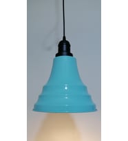 RİOLİGHT RETRO TURKUAZ İÇİ TURKUAZ TEKLİ METAL SARKIT ÇAP:23CM (Siyah)