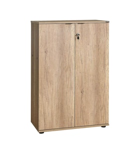 Adore Mobilya Rio 3 Raflı Kapaklı Kitaplık-Açık Ceviz(Tori) 72x109x34 cm (GxYxD)