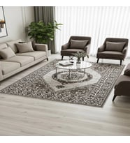 Kilim Çift Taraflı Modern Desenli Yıkanabilir Pamuklu Dokuma 1. Kalite Savan 2x3 Metre Kahve-Siyah