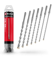 Orijinal Einhell 7-Parça Sds Plus Uç Seti, 210 Mm (40Cr Takım Çeliğinden Üretilmiş, Dört Kenarlı Kar (Çok Renkli)