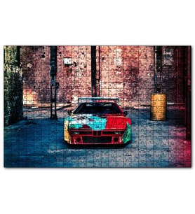Cakapuzzle BMW İtaldesign Art Car  Puzzle Yapboz MDF (Ahşap) (120 Parça)
