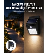 Kablosuz Solar Led Lamba Bahçe, Veranda, Merdiven Işığı, Otomatik Aç-kapa Sensörlü Yeni Nesil