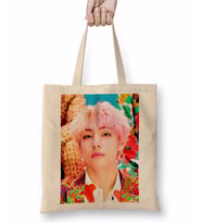 Taehyung BTS Idol Bez Çanta Uzun Saplı