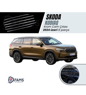 SKODA KODIAQ Uyumlu Cam Çıtası 8 Prç. 2024 Üzeri P.Çelik