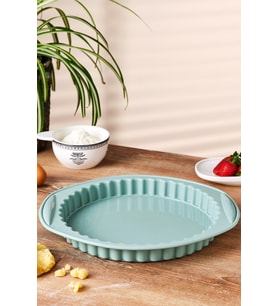 Yeşil Silikon Tart Kalıbı, Esnek ve Dayanıklı, Pratik Kullanım