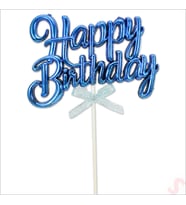 Happy Birthday Pasta SüSü, 23cm x 12,5cm - Mavi (STD)