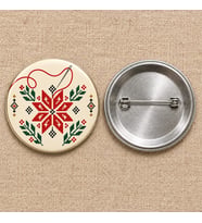 İplik İplik Hafıza Filistin Temalı 58 mm İğneli Rozet