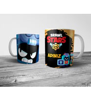Pixxa Brawl Stars Ash Kişiye Özel İsimli Kupa Bardak