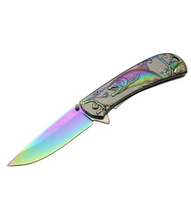 Balık Çakı Yst5954rb Gökkuşağı 20 Cm Manuel, Kemerlikli