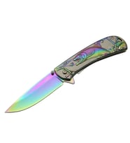 Balık Çakı Yst5954rb Gökkuşağı 20 Cm Manuel, Kemerlikli