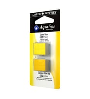 Daler Rowney Aquafine 1/2 Tablet Suluboya 2'li Set LEMON YELLOW/CAD YELLOW HUE 