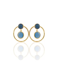 Kadir Jewellery 22 Ayar Altın Kaplama Kadın Halka Küpe -El İşçiliği Ve Hipoalerjenik Küpe