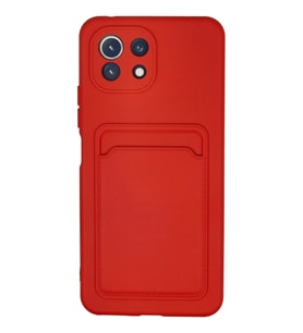 Durukar® Mİ 11 Lite Kılıf Kelvin Kartvizitli Silikon - Kırmızı