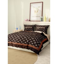 Marcalanya Çift Kişilik Nevresim Takımı Pamuklu Saten Kumaş 6 Parça 3D Dijital Baskı Duvet Cover Set Model.