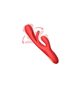 Modern 3 Modlu Rabbit Vibrator Kırmızı
