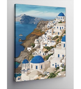 Kanvas Tablo Yunan Adası