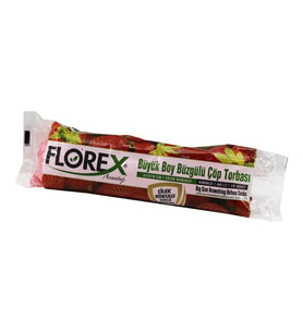 250 ADET FLOREX-502 ÇİLEK KOKULU BÜZGÜLÜ BÜYÜK 10PCS 65X70CM ÇÖP TORBASI 25x10=250 (5343)