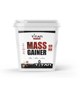 Titan Premium MassGainer 5000 Gr-Kurabiye Aroma-Shaker Hediye (Silver)