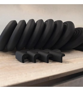 5'li Jumbo 2 Mt. Kenar Ve 4 Ad. Köşe Koruyucu Set Siyah