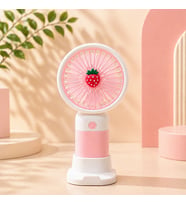 Sevimli Mini Masaüstü Fan USB Şarjlı Taşınabilir Sessiz El Fanı Renkli Tasarım