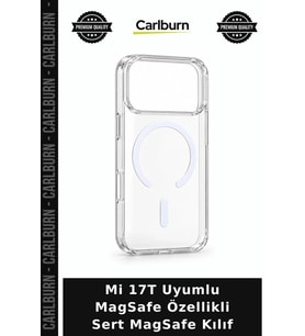 Mi 17T Uyumlu MagSafe Özellikli Sert MagSafe Kılıf Kullanım Mobil Fonksiyonel