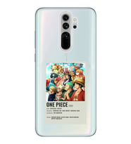 Redmi Note 8 Pro Uyumlu One Piece Desenli Şeffaf Telefon Kılıfı