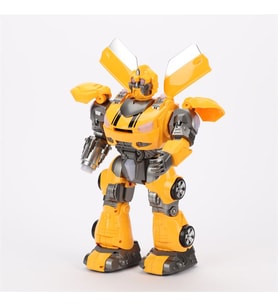 Tower Thunder Uzaktan Kumandalı 40 Cm Robot Sarı – Disk Atabilen Işıklı ve Sesli Robot