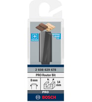 PRO 14x30 mm Ahşap Düz Freze Ucu 2608629678