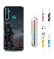 Realme 5i 5 Pro 6i 7 Pro 8 Kılıf Kablo Koruma Spiral Silikon Warrior 1653