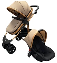 Mooly SC-2401 Travel Sistem Bebek Arabası - Gold Kahve (Standart)
