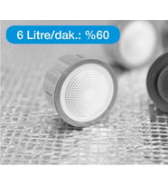 STECELL Ayretör Su Tasarruf Aparatı 3 Lü Set/ Musluk Ucu /Su Tasarruf Cihazı Made in Italy (Beyaz-Gri)