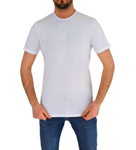 Erkek Sıfır Yaka Tişört T-338 BGL-ST01840 (Beyaz)