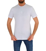 Erkek Sıfır Yaka Tişört T-338 BGL-ST01840 (Beyaz)