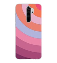 Xiaomi Redmi Note 8 Pro Uyumlu Kapak  Renk Cümbüşü Tasarımlı Şeffaf Silikon Kılıf