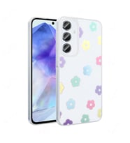 Samsung Galaxy S24 FE Uyumlu Kılıf Şeffaf Figürlü Zore Folk Sert Kapak (Papatya)