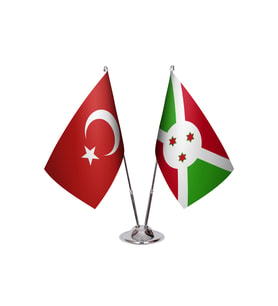 Burundi İkili Masa Bayrağı