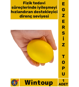 #EgzersizTopu Ergonomik Parmak Güçlendirme Fizik Tedavi El Bilek Kas Çalıştırma Egzersiz Topu Elips