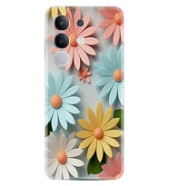Vivo Y29 Kılıf Boutique Baskılı Resimli Güzel Çiçekler Pcode -020