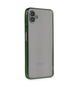 Samsung Galaxy A04 Kılıf Razer Lensli Silikon - Yeşil