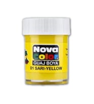 Sarı Guaj Boya 25 ml 1 Adet Nova Color Su Bazlı 25 ml Guaj Boya Sarı 1 Adet