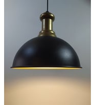 RİOLİGHT RETRO TEKLİ METAL SARKIT AVİZE ÇAP: 30CM (Siyah)