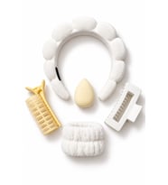 Abadok Dest Bubble Yumuşak Cilt Bakımı Spa Yüz Yıkama Makyaj Kadife Işıltılı Taç Bileklik Mandal Toka Kahkül Bigudi Beauty Blender Makyaj Süngeri